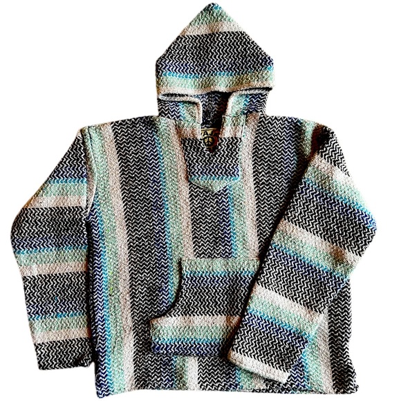 Baja Joe Shirts Vintage Baja Joe Mexican Hippie Pullover Hoodie Shirt Size Medium Poshmark